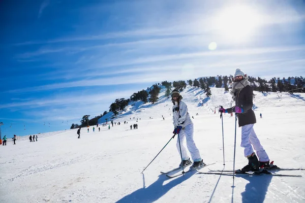 Ski Resort Vasilitsa v pohoří Pindos, v Řecku. — Stock fotografie