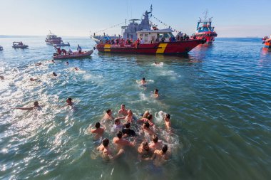 su Ortodoks Epiphany gün içinde bağlantı noktası işaretleme töreni