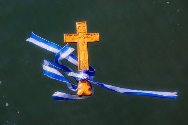 su Ortodoks Epiphany gün içinde bağlantı noktası işaretleme töreni