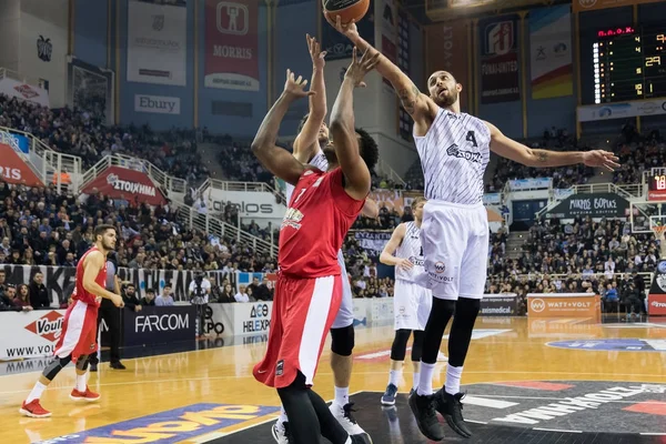 Greek Basket League game Paok vs Olympiacos — Stock Photo, Image