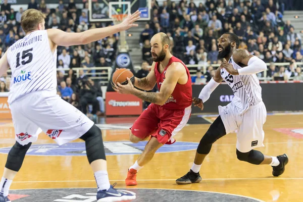 Greek Basket League game Paok vs Olympiacos — Stock Photo, Image