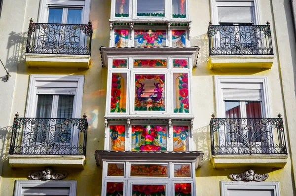 Vitoria Spain January 2018 City View Central Street Vitoria Vitoria — Stock Photo, Image