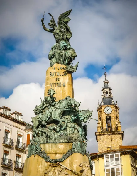 Vitoria Spanyolország 2018 Január Virgen Blanca Tér Vitoria Vitoria Gasteiz — Stock Fotó