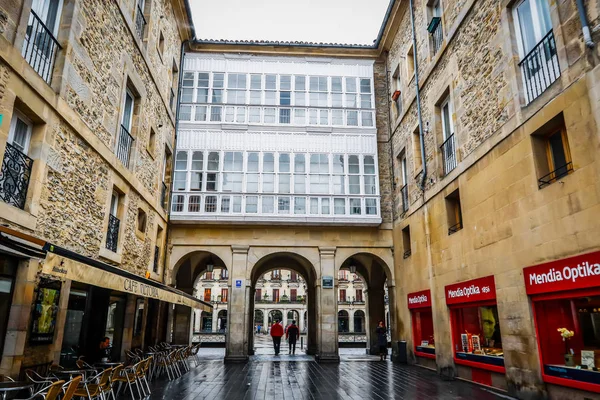 Vitoria Spain January 2018 City View Central Street Vitoria Vitoria — Stock Photo, Image