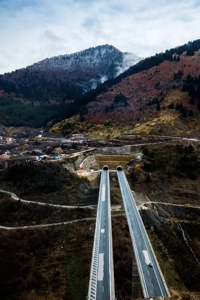 国家道路的看法 (Egnatia Odos), 因为它似乎从纽约大都会 — 图库照片