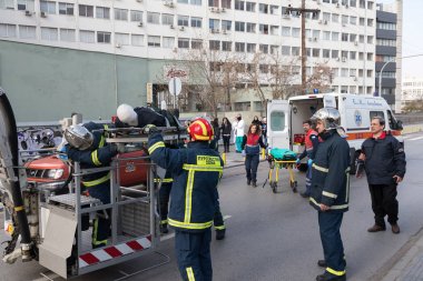 Kurtuluş mürettebatı hastaları tahliye ve Axepa hastanede yaralı 