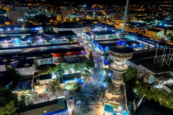 Salónica Grécia Setembro 2017 Vista Aérea Torre Ote Exposição Internacional — Fotografia de Stock