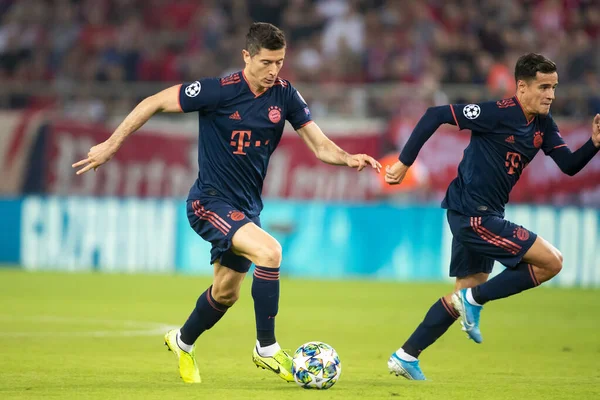 UEFA Champions League partido entre Olympiacos vs Bayern — Foto de Stock