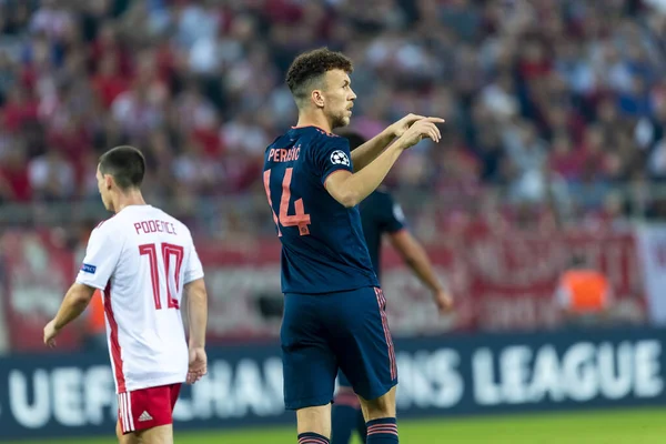 Uefa Champions League wedstrijd tussen Olympiacos vs Bayern — Stockfoto