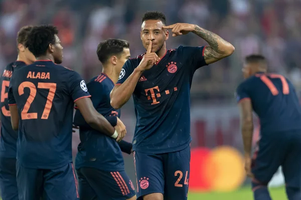 UEFA Champions League partido entre Olympiacos vs Bayern — Foto de Stock