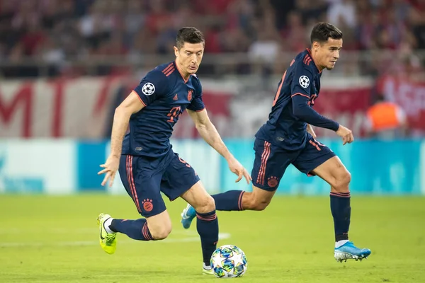 UEFA Champions League partido entre Olympiacos vs Bayern — Foto de Stock