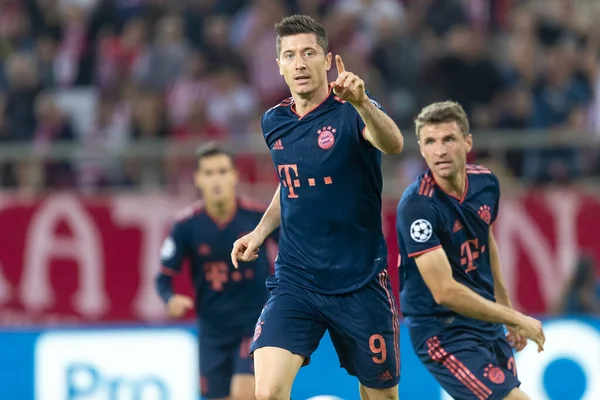 Uefa Champions League wedstrijd tussen Olympiacos vs Bayern — Stockfoto