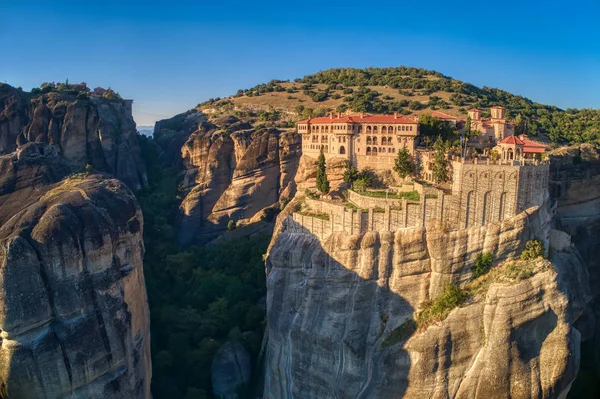 Aerial view from the Monastery of the Varlaam in Meteora, Greece — Stock Photo, Image