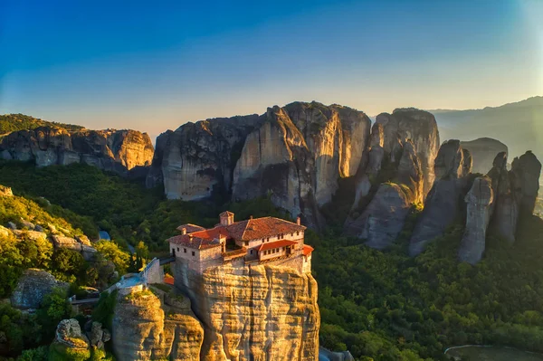 Aerial view from the Monastery Rousanou in Meteora, Greece — Stock Photo, Image