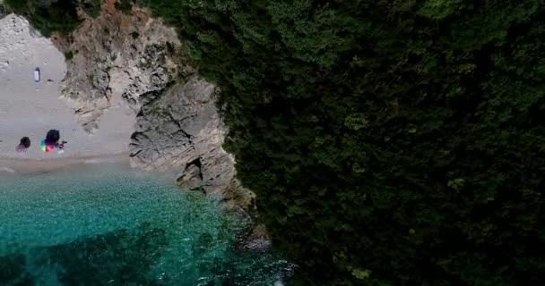 Vue Aérienne Drone Vue Aérienne Plage Mega Drafi Avec Mer — Video