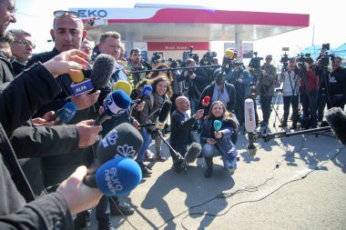 Kastanies, Evros, Greece - March 1, 2020: journalists, television crews and photojournalism from all over the world have gathered at the Greek-Turkish border to cover refugee crisis