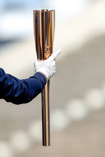 Aten Grekland Mars 2020 Olympic Flame Överlämnande Ceremoni För Tokyo — Stockfoto