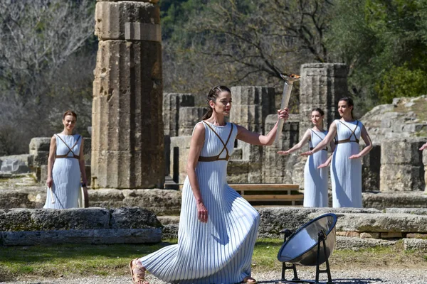 Olympia Greece March 2020 Olympic Flame Handover Ceremony Tokyo 2020 — Stock Photo, Image
