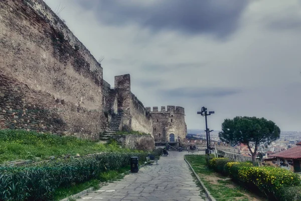 Thessaloniki Griekenland Maart 2020 Zicht Lege Straten Parken Pleinen Attracties — Stockfoto