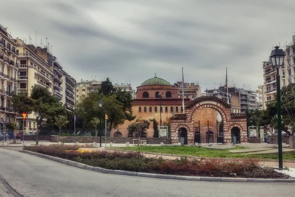 Thessaloniki Griekenland April 2020 Zicht Lege Straten Parken Pleinen Attracties — Stockfoto