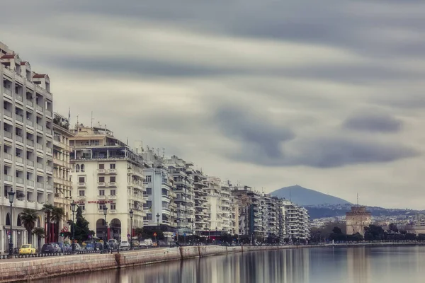 Thessaloniki Griekenland April 2020 Zicht Lege Straten Parken Pleinen Attracties — Stockfoto