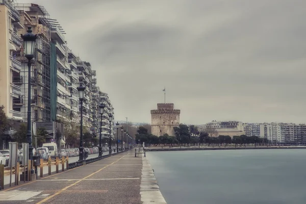 Tesalónica Grecia Marzo 2020 Una Vista Calles Parques Plazas Atracciones —  Fotos de Stock