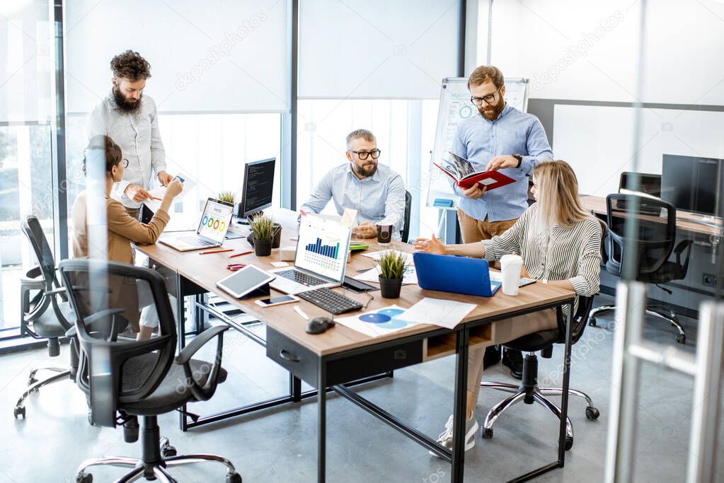 People working together in the office
