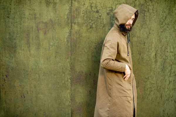 Mysterious man wearing hoodie coat — Stock Photo, Image