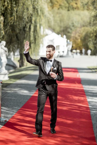 Actor at the awards ceremony — Stock Photo, Image