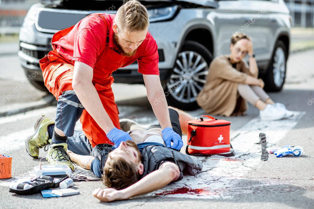 Emergency care after the road accident