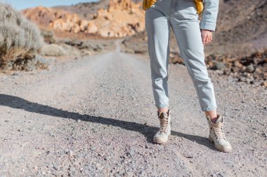 Çöl yolundaki kadın