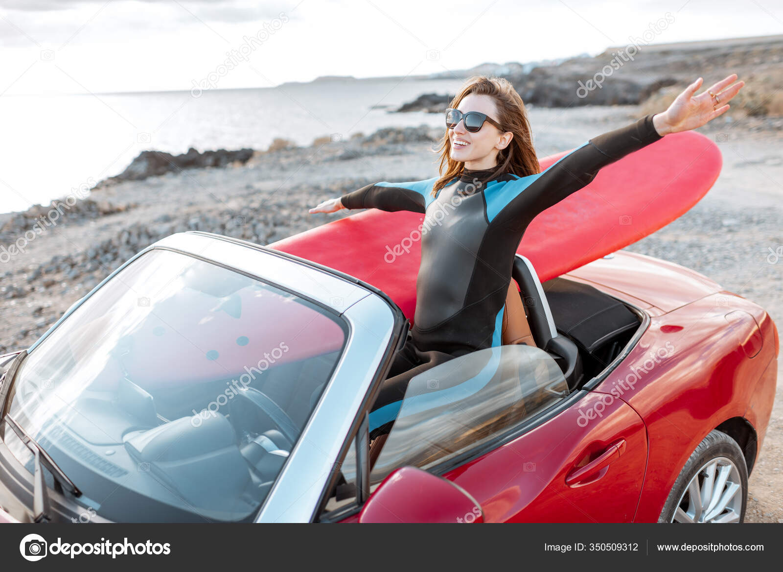 Surfboard in convertible sale