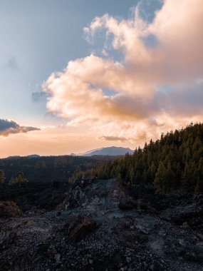 Rocky landscape on a sunset