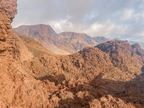 Paesaggio vulcanico sull'isola di Tenerife — Foto Stock