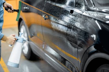 Preparing vehicle body before protective film apply