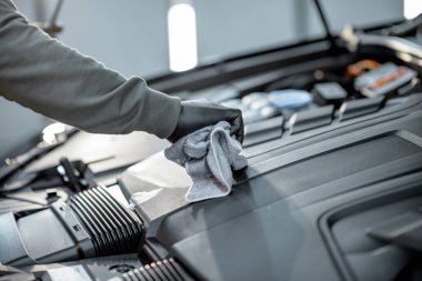 Professional car engine cleaning