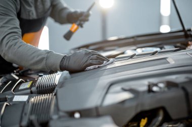 Professional car engine cleaning