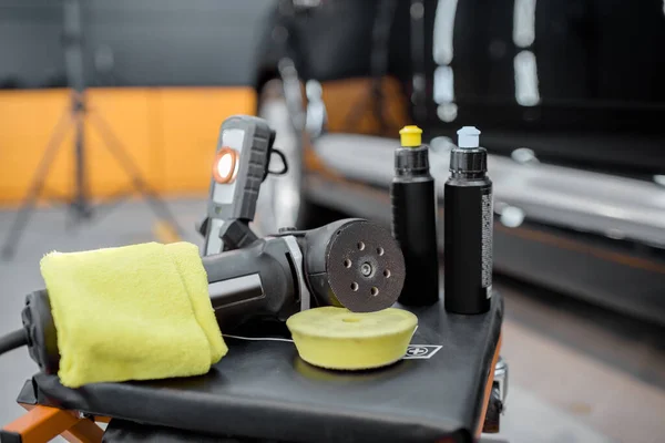 Equipment for automotive body polishing — Stock Fotó