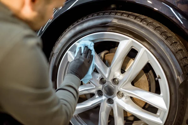 Polishing vehicle disc — Stock Fotó