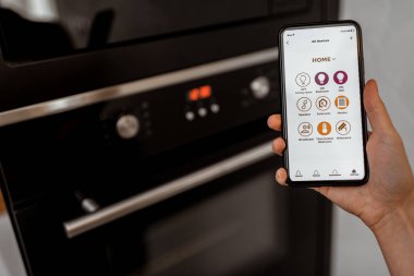 Controlling smart kitchen appliance with mobile application