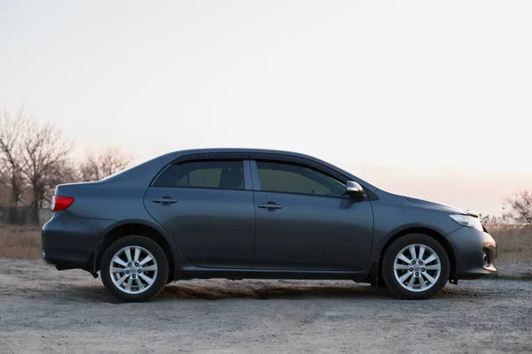 Oleksandrivka Dnipropetrovsk Region Ukraina Mars 2020 Toyota Corolla Grå Färg — Stockfoto