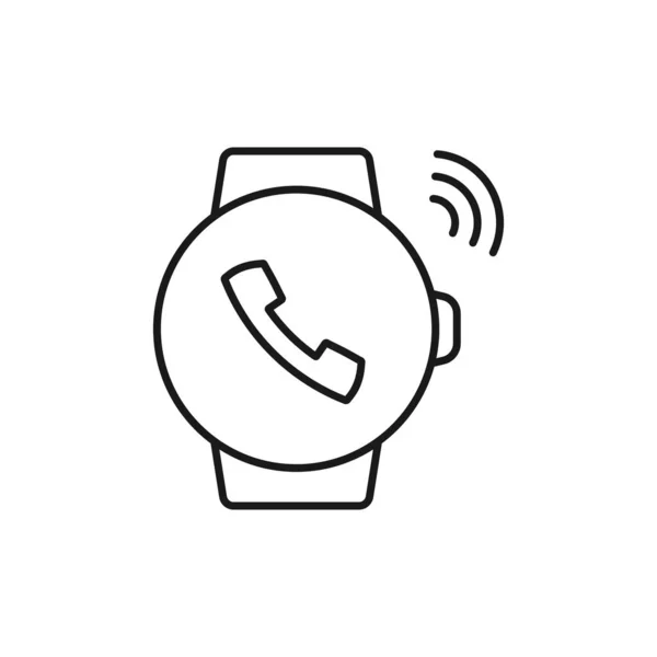 Smart watch - minimal line web icon. simple vector illustration. — Stock Vector