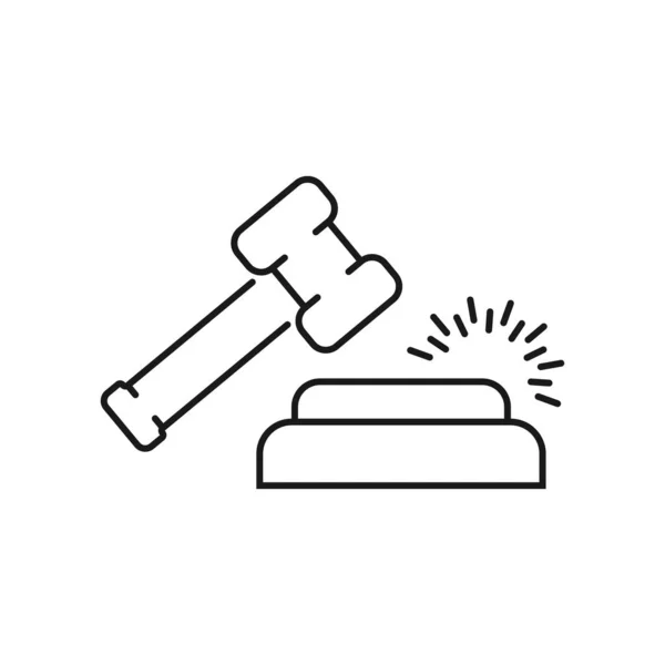 Sprawiedliwość i prawo - minimalna ikona sieci web. prosta ilustracja wektora — Wektor stockowy