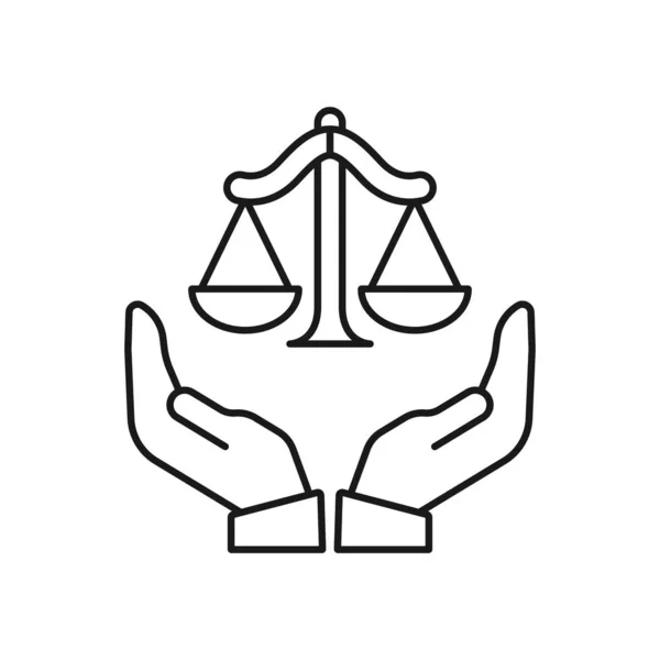 Prawo ubezpieczeniowe - minimalna ikona strony internetowej. proste ilustracje wektorowe — Wektor stockowy
