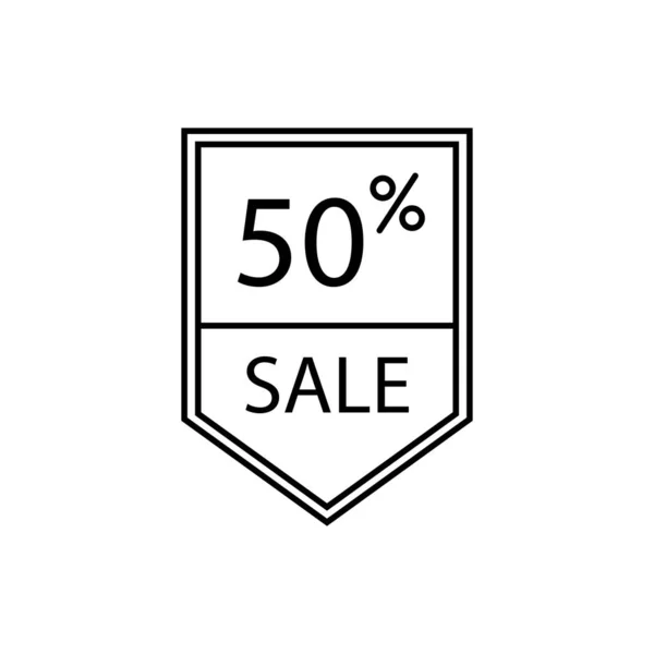Sale tag - minimal line web icon. simple vector illustration. co — Stock Vector