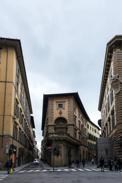 Florencia Italia Marzo 2018 Imagen Vertical Edificios Arquitectura Antiguos Ubicados — Foto de Stock