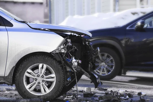 Accidente de coche a poca profundidad de campo — Foto de Stock