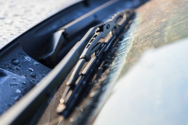 Araba silecek bıçak ile sığ derinlik-in tarla