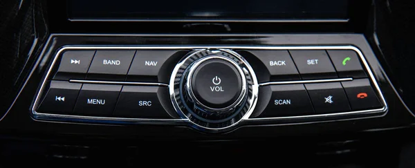 Car multimedia volume control — Stock Photo, Image