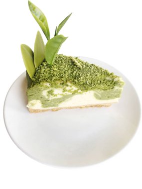 yeşil çay cheesecake